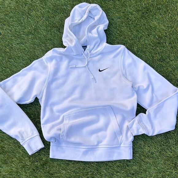 Copied - White nike hoodie with embroidered - Picture 1 of 6
